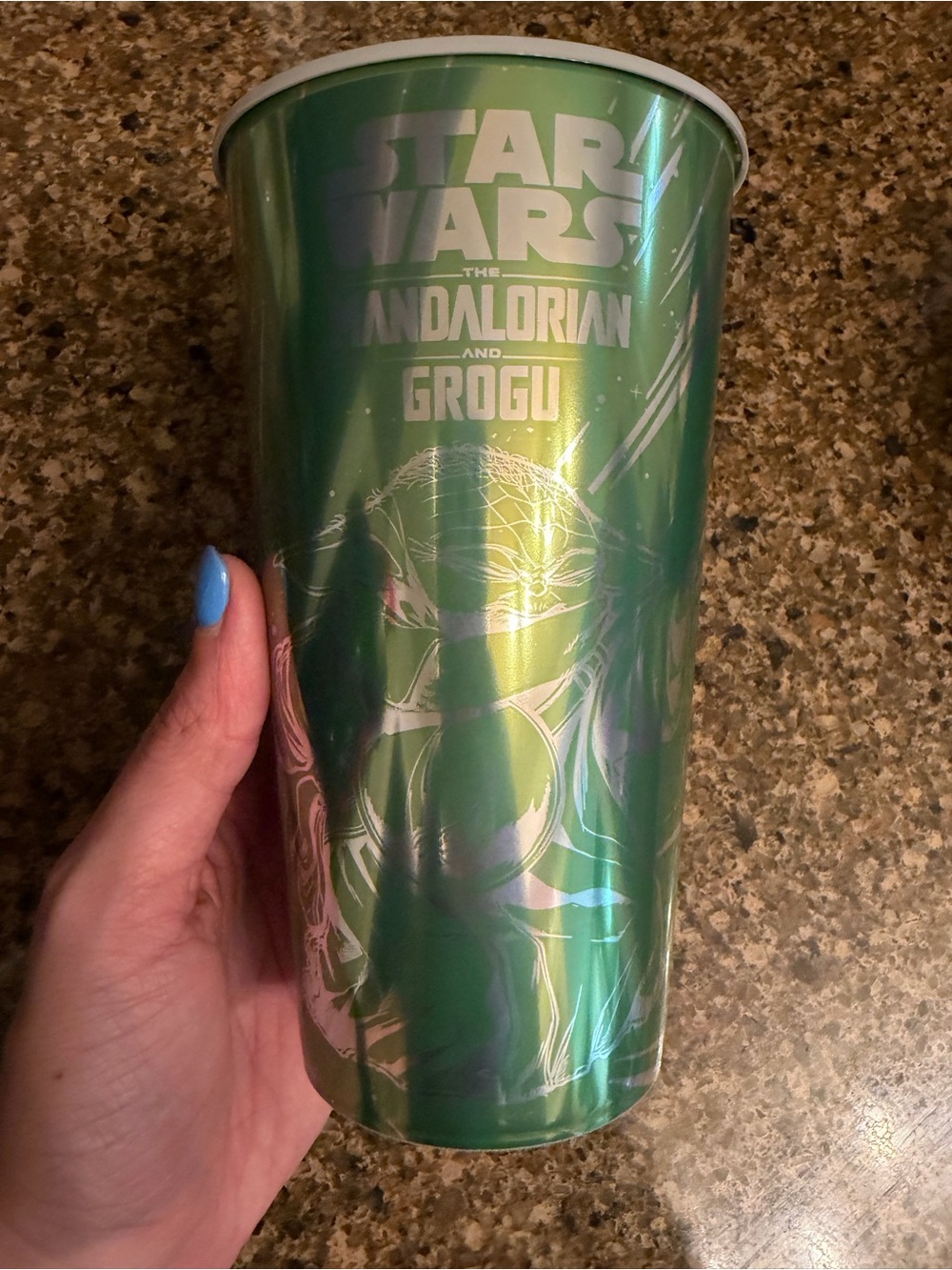 2026 Star Wars: The Mandalorian and Grogu Burger King Reflective Cup (Green)